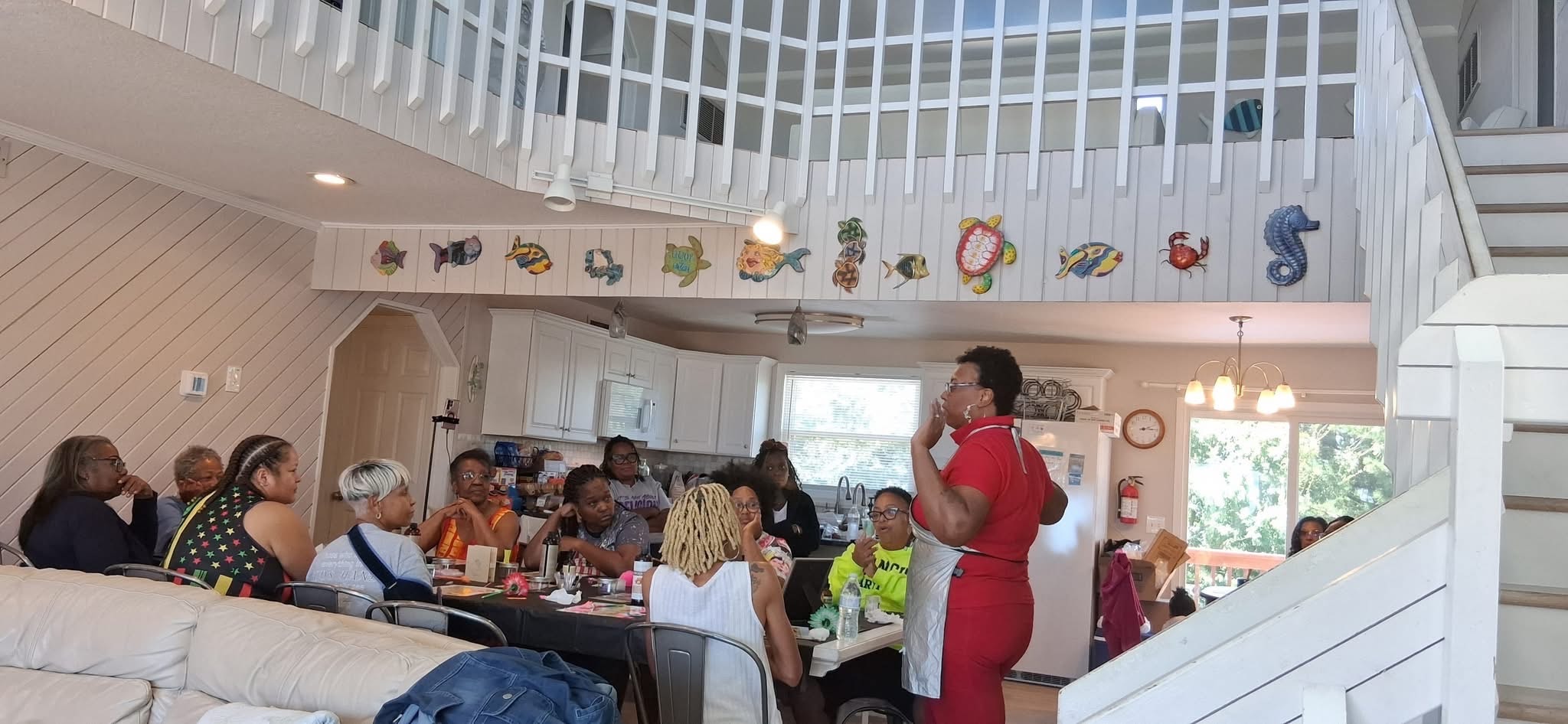 S.A.F.E. Sisters gathered at the retreat house