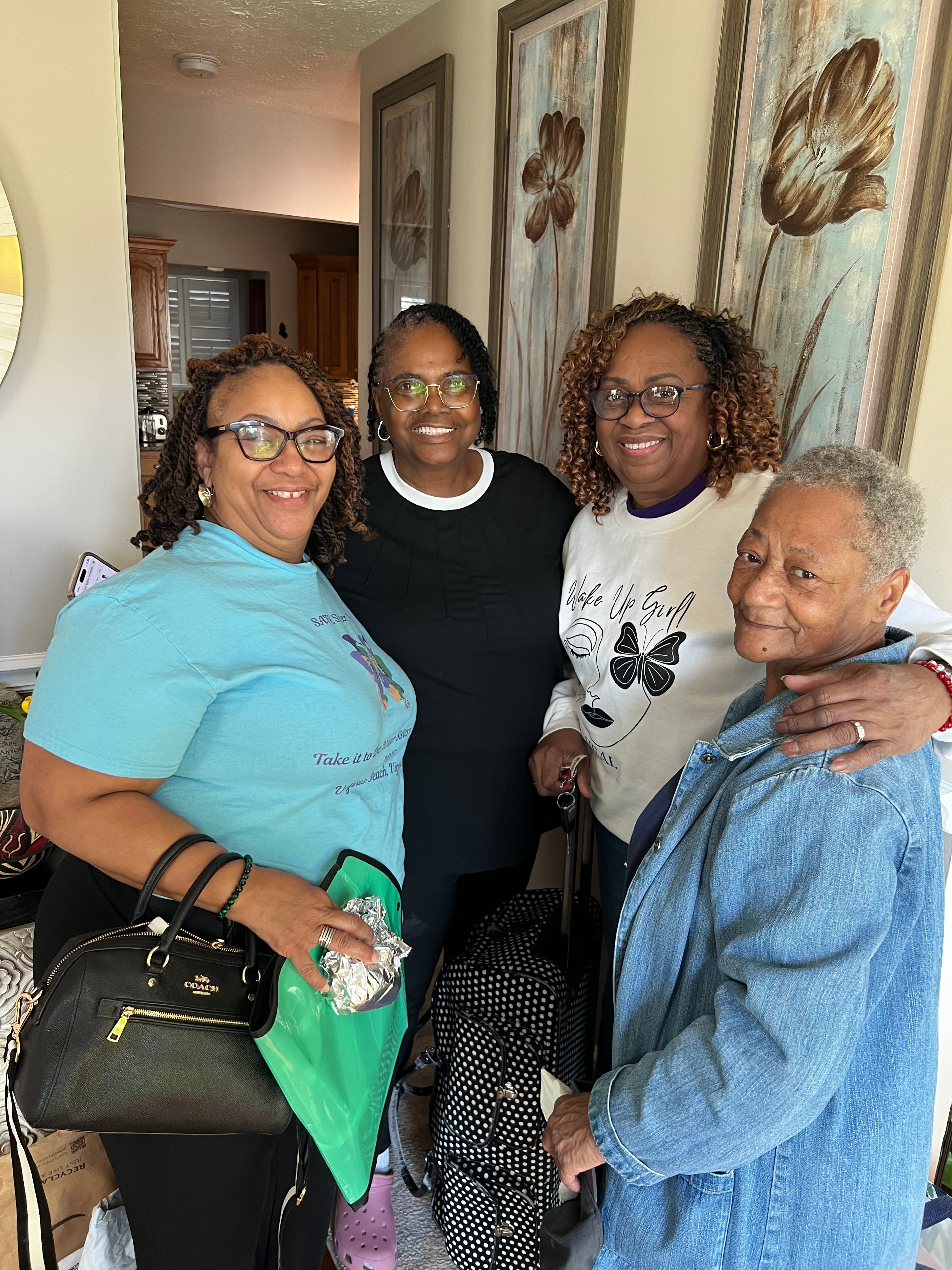 Women gathered together in warmth and community