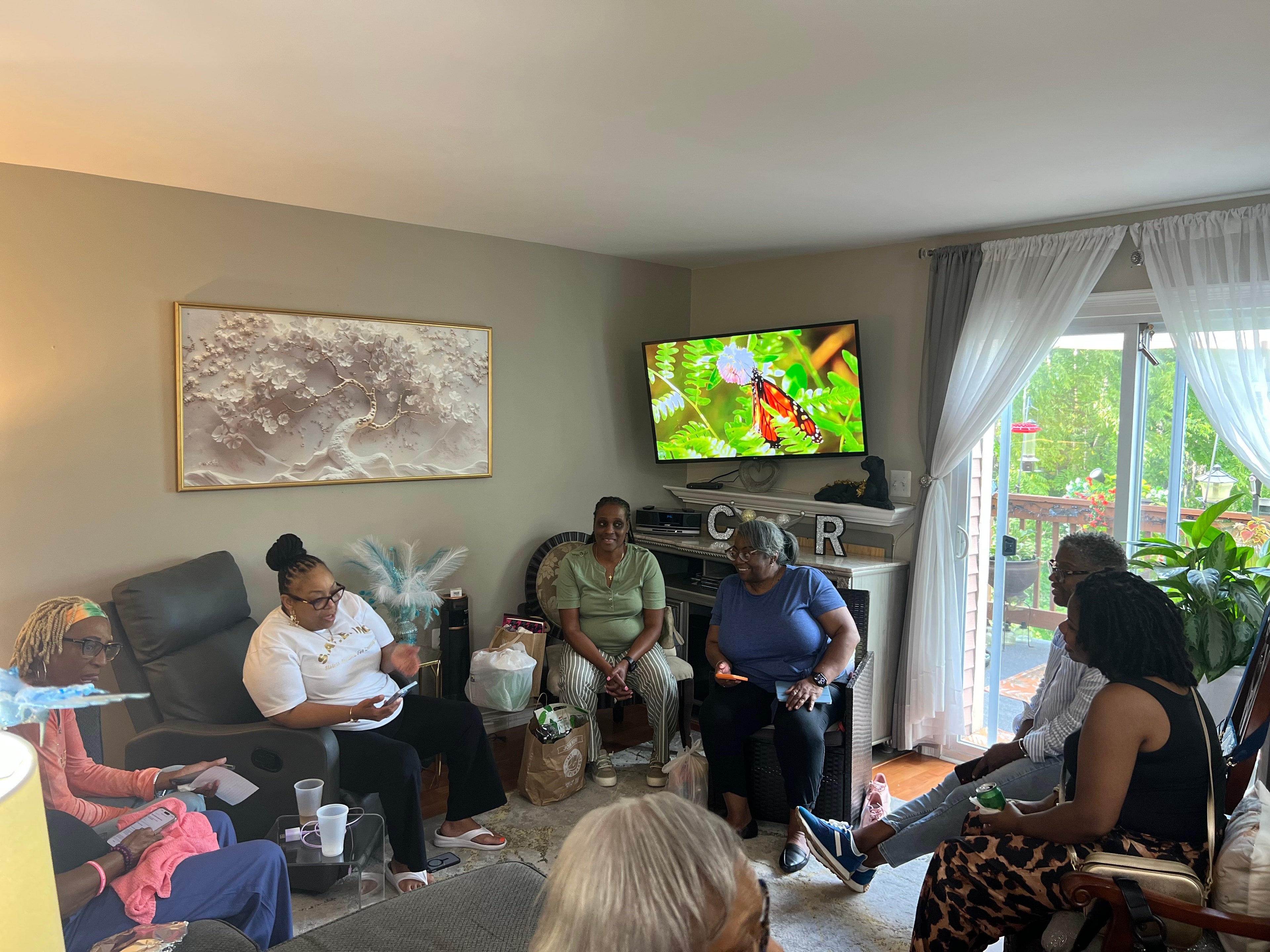 S.A.F.E. Sisters gathered together at a community event
