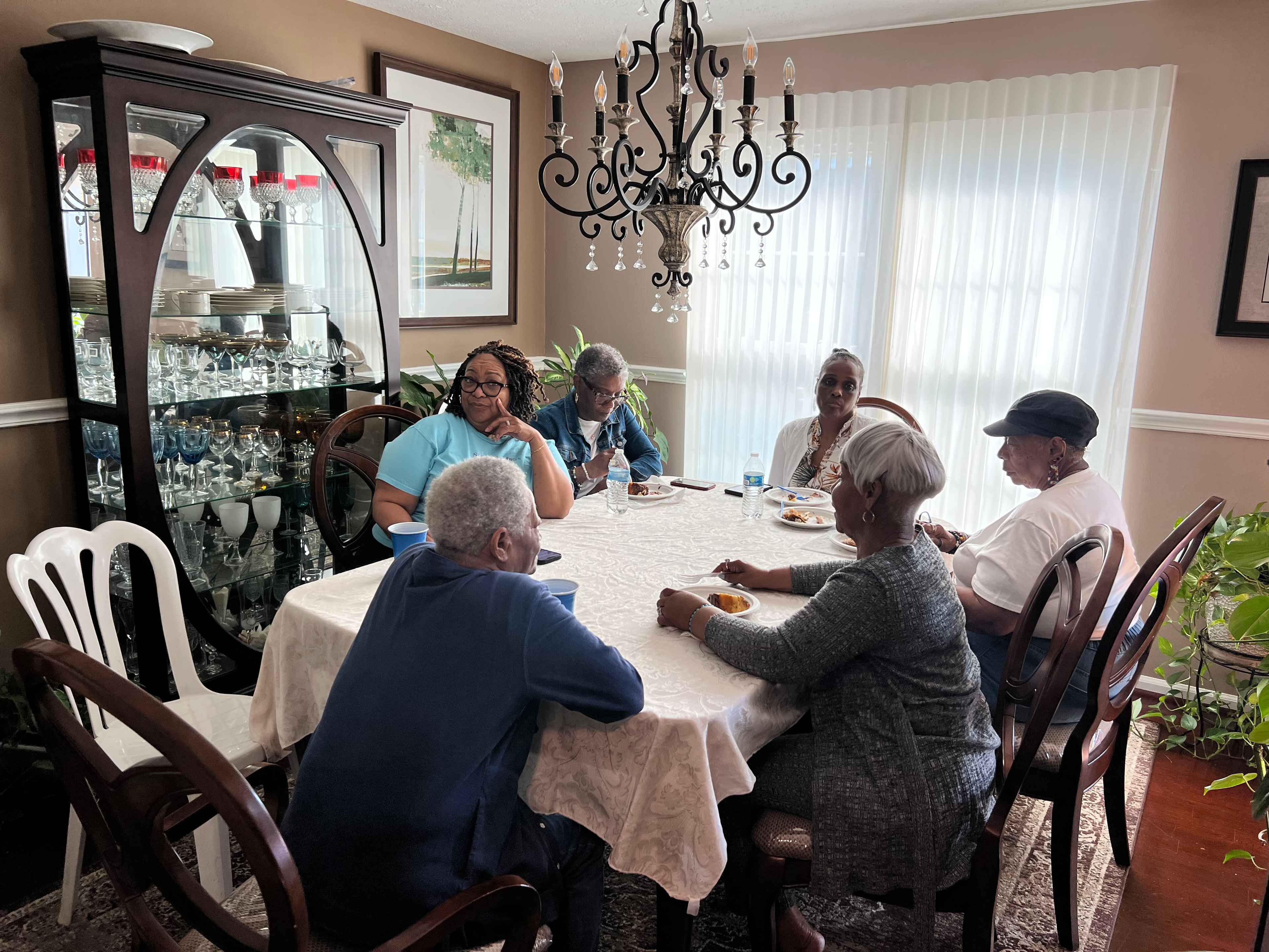 S.A.F.E. Sisters in a group meeting and discussion