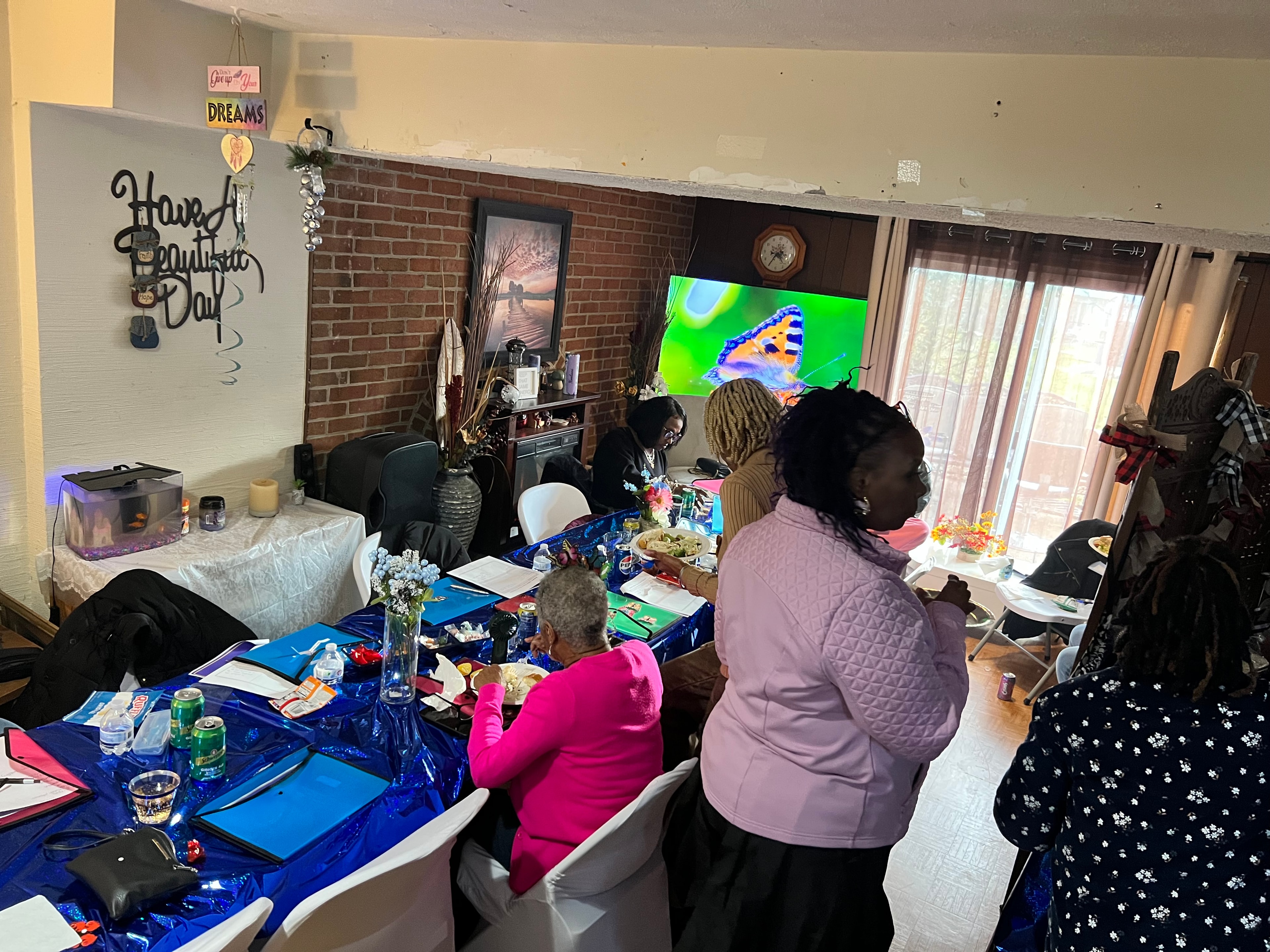 S.A.F.E. Sisters sharing fellowship together